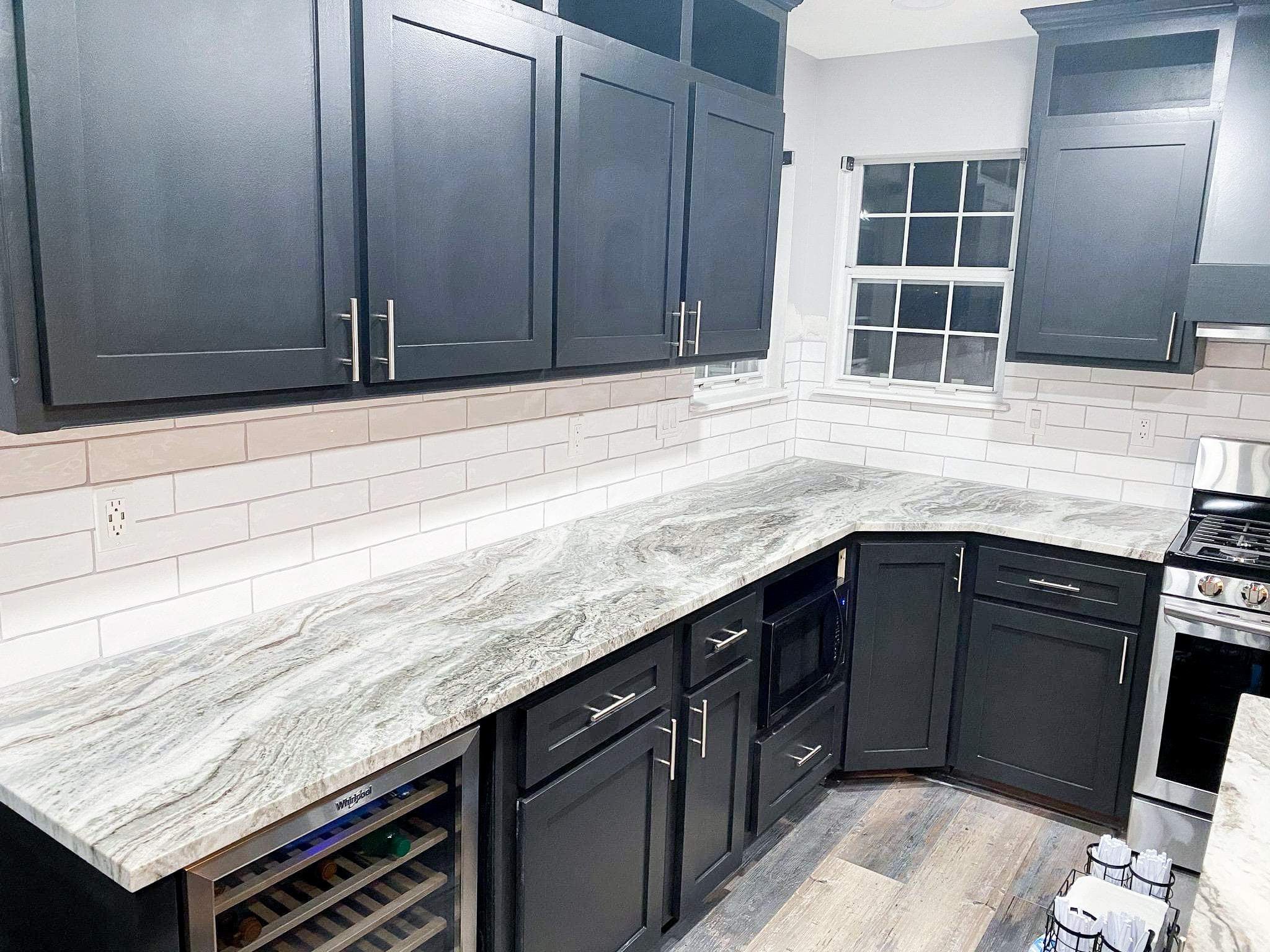 two toned kitchen trend