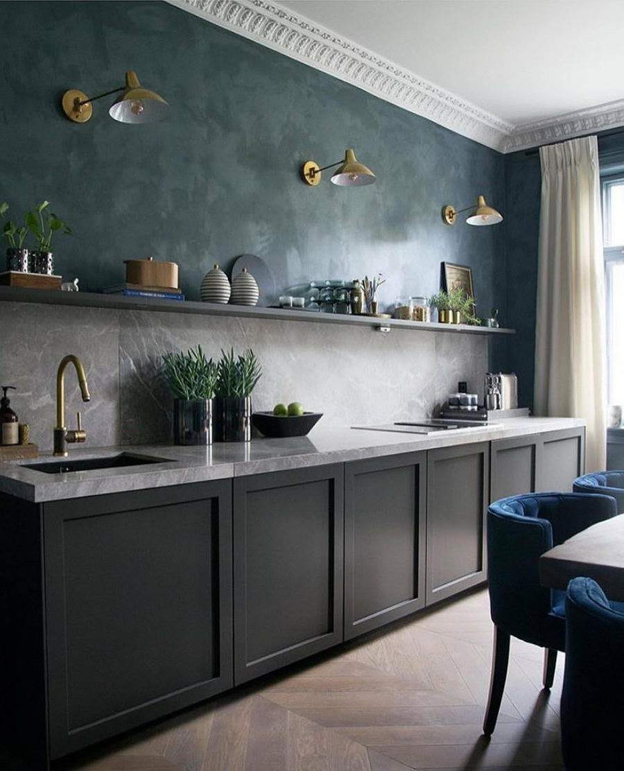 kitchen trends 2021 green color