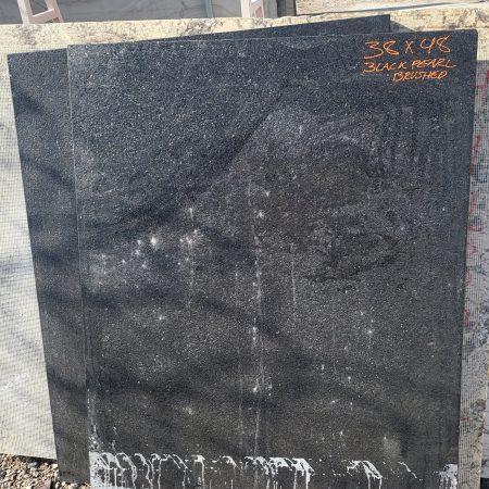 Black Pearl Brushed Granite Remnant 38 x 48