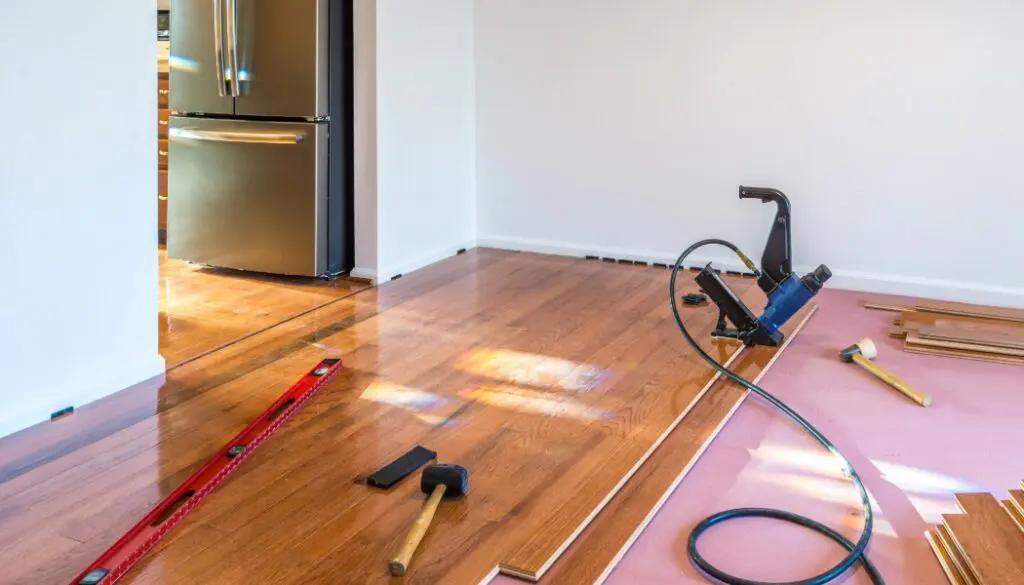 hardwood floor install
