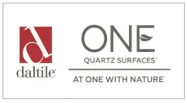 Daltile ONE Quartz Surfaces logo for engineered quartz countertop materials.