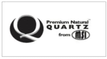 MSI Premium Natural Quartz logo for quartz countertop and engineered stone surfaces.