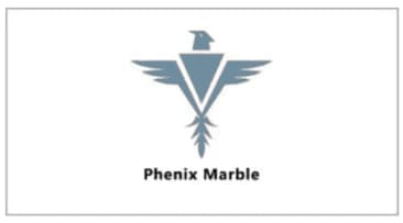 Phenix Marble logo for marble, quartz, and natural stone countertop surfaces.