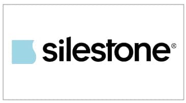 Silestone logo for quartz countertop and engineered surface materials.